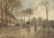 Camille Pissarro The Mailcoach at Louveciennes Spain oil painting artist